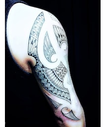 TATTOOワーク✍️⚡️✨✏️🖊📌 | マオリ風トライバル(その他)
