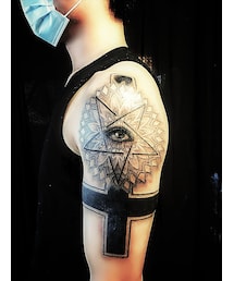 ドットワーク🖊⚡️📌✒️ブラックwork🎵🖤🖤🖤🖊 | dotWork(その他)