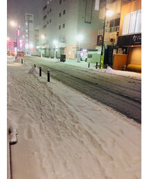 スタジオ前の通り。。☃️☃️☃️☃️☃️⛄️❄️🌧💧 | 大雪。。(その他)