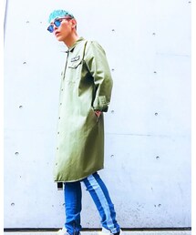 ラインデニムpants👖✌️✌️🕺 | 裾ZIP付き(デニムパンツ)