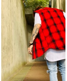 袖通す前に袖切ったヤツ✌️🕺✂️H&M🖤 | シャツ/ブラウス