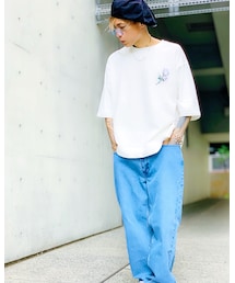 またワッペン付けた🙊✌️💐🥀 | Tシャツ/カットソー