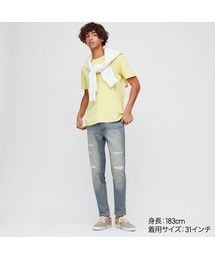 UNIQLO | ウルトラストレッチスキニーフィットジーンズ（ダメージ）(デニムパンツ)