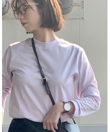 UNIQLO | マーセライズコットンクルーネックTシャツ(トップス)