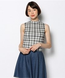 WEGO | テレコハイネックノースリーブTシャツ(タンクトップ)