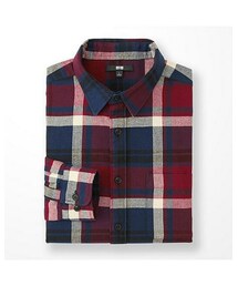 UNIQLO | フランネルチェックシャツ(レギュラーカラー)(シャツ/ブラウス)