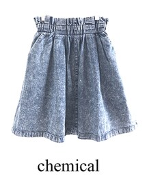 フレアスカート ( デニム ケミカル )(デニムスカート)