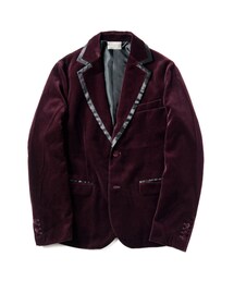 DRESS BULLET by glamb | DB13WT / JKT15 : Bishop velvet JKT(テーラードジャケット)