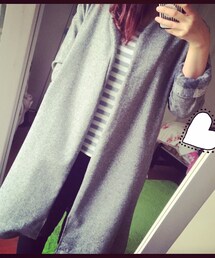 no brand | 手作りコート(ノーカラージャケット)