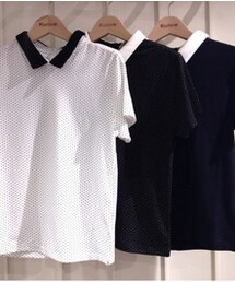 Kastane | ポロ風5分袖プルオーバー(ポロシャツ)