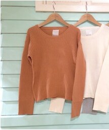 Kastane | ワイドリブプルオーバー(ニット/セーター)