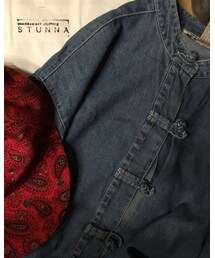 present | これは古着屋元STUNNAの店員さんにもらた( ◠‿◠ )(デニムジャケット)