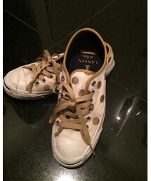 LANVIN en Bleu | LANVIN en Bleuとジャックパーセルのコラボ。紐は白とゴールドが入ってた。水玉が可愛い♪(スニーカー)