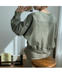 【nokcha original】stitch mtm/khaki_nt0326(スウェット)