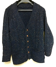 anapau | カラーネップと木のボタンが可愛らしく、とてもお気に入りです(カーディガン/ボレロ)