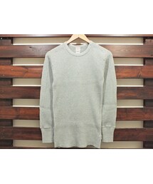 Healthknit SUPER HEAVY WAFFLE CREW NECK MILITARY L/S #991(Tシャツ/カットソー)