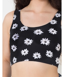 American Apparel | フローラルプリント コットンスパンデックス クロップタンク
(タンクトップ)