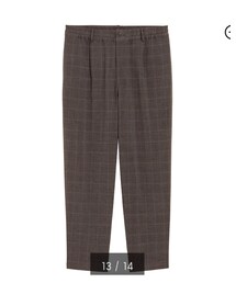 GU | ワイドトラウザー(チェック) ¥2490(パンツ)