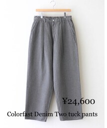 Graphpaper | Graphpaper / Colorfast denim two tuck pants(デニムパンツ)
