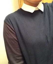 UNIQLO | バイカラーカットソー（メンズ）(Tシャツ/カットソー)