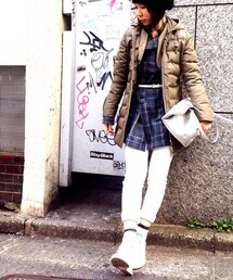 DIESEL | チェックトレンチコート(トレンチコート)