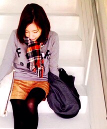 古着 | サスペンダー付きチェックパンツ(その他パンツ)