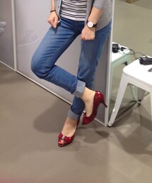 FERRAGAMO | オープントゥパンプス(パンプス)