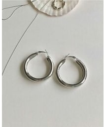 PRIMP | シルバーフープピアス(ピアス（両耳用）)