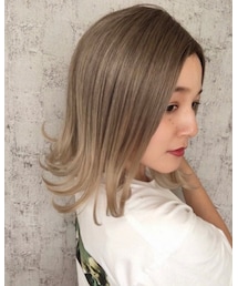 DESIRE WIG | セットが楽しめる【外ハネロブ】ミルキーグラデ×根元ダーク【軽量ウィッグ】(ウィッグ)