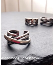 R&A～handmade accessory～ | ♡silver925♡ring♡X型デザイン(リング)