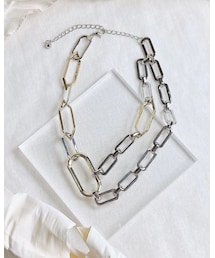 iLOFUL | bicolor necklace M117(ネックレス)