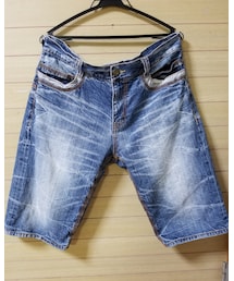 no brand | デニムハーフパンツ(デニムパンツ)