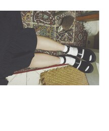 iT | Platform Black PV Leather Sandals (サンダル)