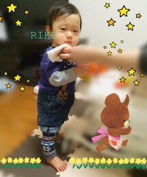 H&M | サスペンダーつき☺︎(デニムパンツ)