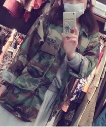 flower | カモフラ柄ジャケット(ミリタリージャケット)