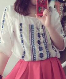 GLOBAL WORK | 刺繍チュニック(チュニック)