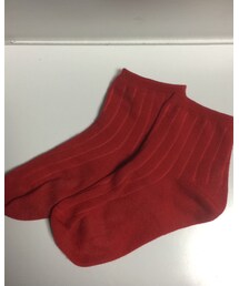 no brand | 赤 ローソックス(ソックス/靴下)