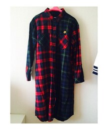 WORLD WIDE LOVE! | ロングチェックシャツ(シャツ/ブラウス)