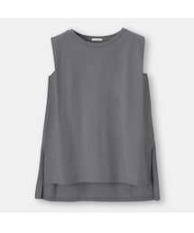 GU | ショルダータックチュニックT(ノースリーブ)(Tシャツ/カットソー)