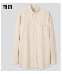 UNIQLO | コーデュロイワイドフィットスタンドカラーシャツ　XL　2020AW(シャツ/ブラウス)