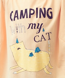 一起露營貓咪棉T (kids)(Tシャツ/カットソー)