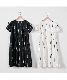 E-WEAR | 【E-WEAR】長方型布花洋裝(ワンピース)