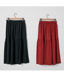 E-WEAR | 【E-WEAR】打摺棉麻長裙(スカート)
