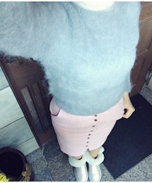 island tides | クルーネック　モヘアニット　セーター(ニット/セーター)