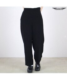 VINTAGE | 古着 黒 無地 ロング丈 パンツ レディース ヴィンテージ (古着屋RAINBOW) (btu1605035)(その他パンツ)