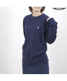VINTAGE | 古着 紺 ネイビー 無地 サーマル Ｔシャツ 長袖 トップス レディース ヴィンテージ (POLO RALPH LAUREN ポロラルフローレン) (古着屋RAINBOW) (ttu1609232)(Tシャツ/カットソー)