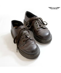 Dr. Martens | [24.5-25.0cm] 古着 茶 ダーク レザー シューズ レディース ヴィンテージ (Dr.martens ドクターマーチン) (古着屋RAINBOW) (stu1709008)(その他シューズ)