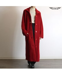 アメリカ古着 赤 ビビッド 無地 ニットアウター 長袖 ニット レディース レトロ ヴィンテージ (古着屋RAINBOW 通販) (ttu1712021)(その他アウター)