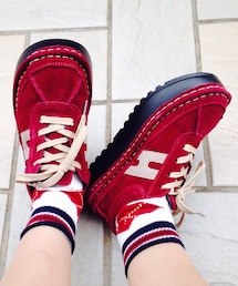 爪子shock | 麡皮胖胖鞋（酒紅）(その他シューズ)