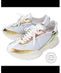 JIMMY CHOO | JIMMY CHOO ジミーチュウ RAINE/M IRIDESCENT MIX レイン メッシュ/型押しレザー スニーカー(スニーカー)